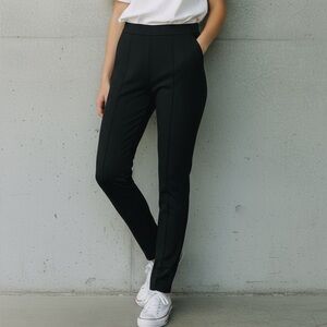 Soft Surroundings Black Ponte Leggings, Large